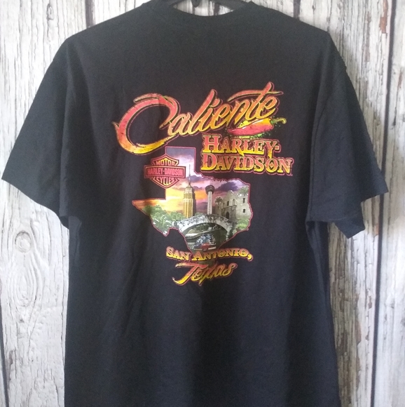 Harley Davidson Caliente San Antonio, TX Graphic S/S T-shirt Size XXL - Picture 3 of 6